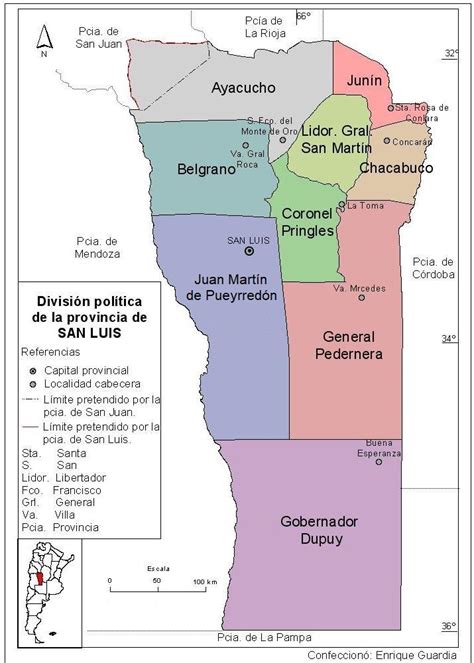 Contiene mapa y plano de: Provincia de San Luis - Wikiwand