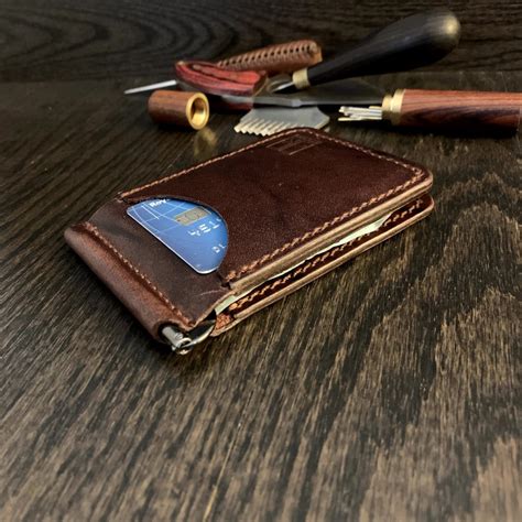 Leather Money Clip Wallet Dk Handmade Ottawa