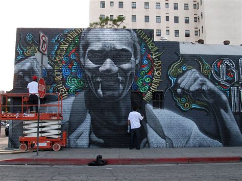 Welcome to la's skid row, where reportedly one in three residents is homeless. MAC ART: Skid Row Mural - Los Angeles
