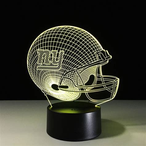New York Giants 3d Optical Illusion Lamp — 3d Optical Lamp