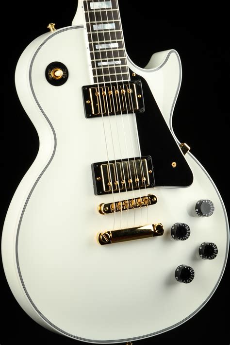 Gibson Custom Shop Les Paul Custom Webony Fretboard Gloss Alpine White 105 Cs102388demo