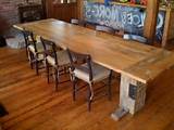 Reclaimed Wood Dining Table Images