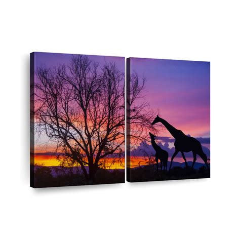 African Pastel Sunset Wall Art Photography