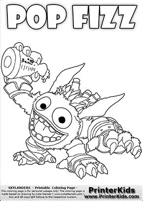 Showing 12 colouring pages related to wildfire skylander. Skylanders Coloring Pages Pop Fizz - Food Ideas
