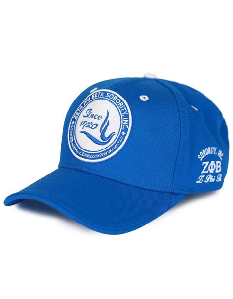 Zeta Phi Beta Sorority New Crest Hat Blue Brothers And Sisters