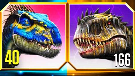 Max Indoraptor Gen 2 Vs Indominus Rex Gen 2 Level 166 🌍 Jurassic World The Game Youtube