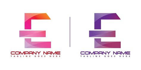 E Logo Vector With Modern Color By Okanmawon Codester