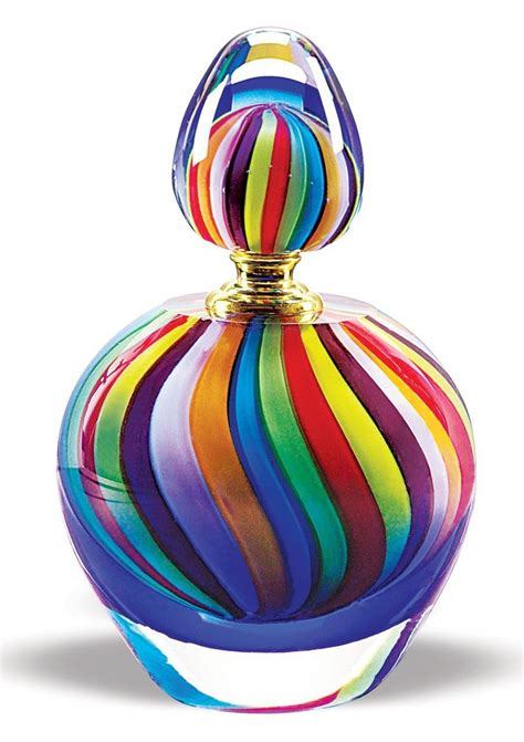 Rainbow Glass Perfume Bottle Bouteille De Parfum En Verre Flacons De
