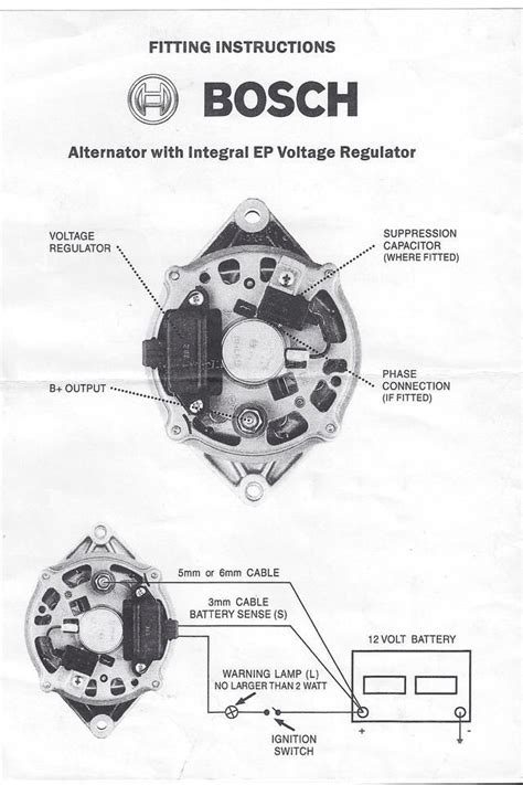 bosch internal regulator alternator wiring diagram alternator electric motor generator car