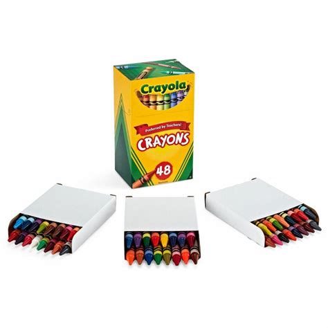Crayola 48 Crayons Assorted 48 Box Best Office Group