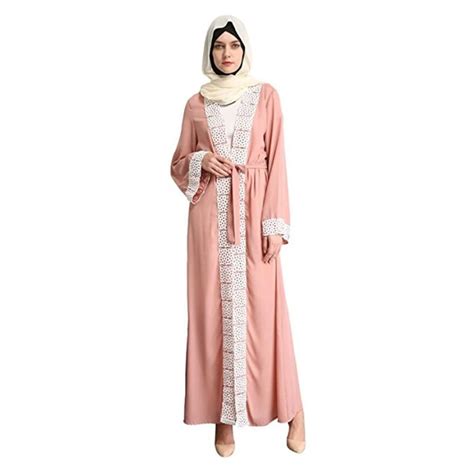 Plus Size 2017 Adult 3 Colors Lace Robes Musulmane Turkish Abaya Muslim