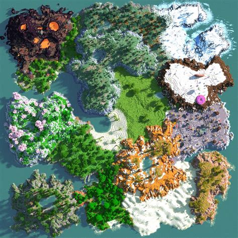 Candy Color 1000x1000 Landscape Map 116 Minecraft Map