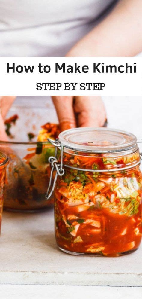 step by step instructions on how to make korean kimchi cabbage ferment fermented kimchi