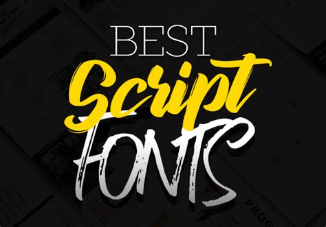 35 Best Script Fonts Fonts Graphic Design Junction