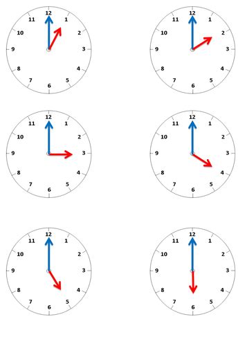telling the time oclock matching activity teaching resources