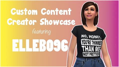 Sims 4 Custom Content Creator Showcase Elleb096 Youtube