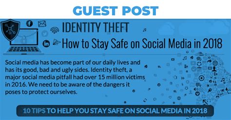 How To Stay Safe On Social Media In 2018 Infographic
