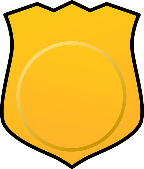 Police Badge Blank Free Download On Clipartmag