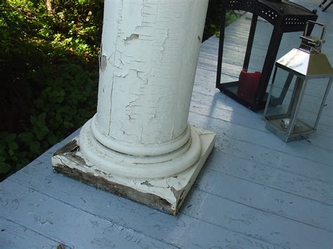 Life At Pugsley Porch Column Bases Done That Is 8 Before And After