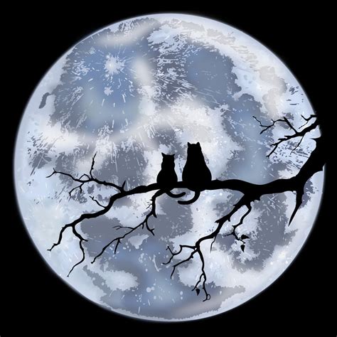 October Moon Cats By Midiankai On Deviantart