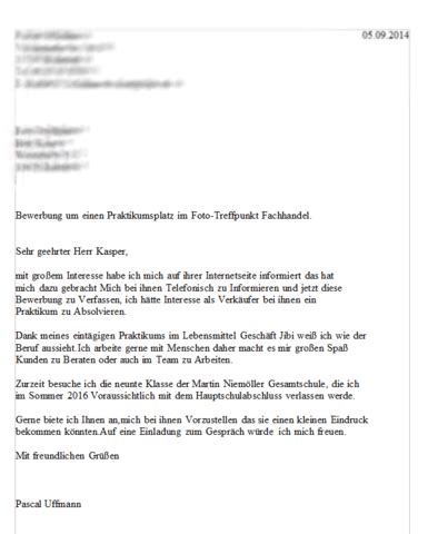 Bewerbungsschreiben Muster: Bewerbungsschreiben ...