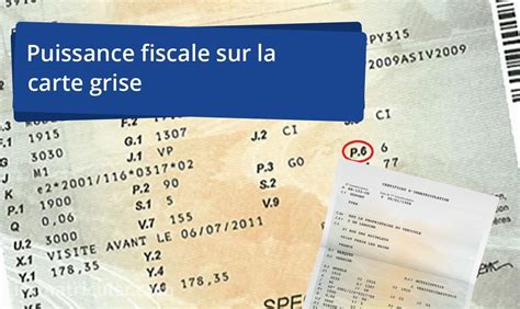 Puissance Fiscale Sur La Carte Grise O Se Trouve T Elle Free Hot