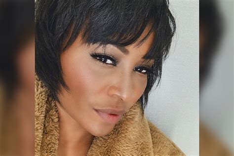 Cynthia Bailey Getting Used To Short Natural Haircut And Bangs The Daily Dish