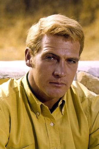 Lee Majors In The Big Valley Handsome Portrait In Yellow Shirt 1966
