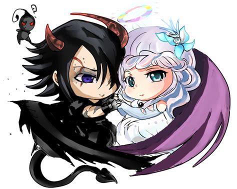 Demon X Angel By Insainlycolorful On Deviantart