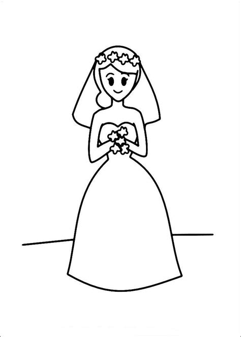 Bride Coloring Page ~ Child Coloring