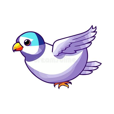 Dove Baby Bird Logo Vector Design Pigeon Vector Cute Character Color
