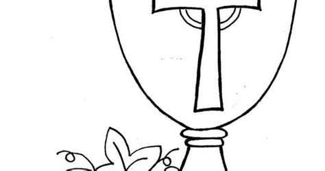Www.studenthandouts.com > fun > judaism : First Communion Chalice And Host Coloring Page Sketch ...