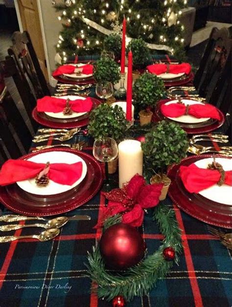 40+ Fabulous Christmas Tablescapes and Holiday Table Settings  All