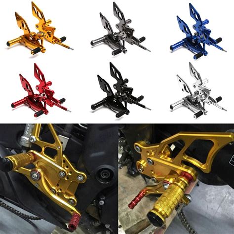 Motorcycle CNC Aluminum Rear Foot Pegs Rear Set Footrests Fully