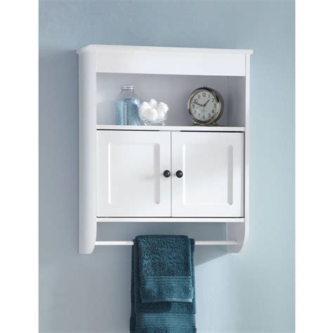 Different wall materials require different types of fixing devices. Hawthorne Place Wood Wall Cabinet, White - Walmart.com ...