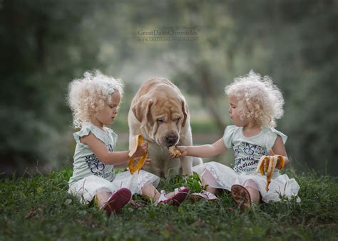 15 Beautiful Combination Of Cute Little Kids And Big Dogs Andy Seliverstoff