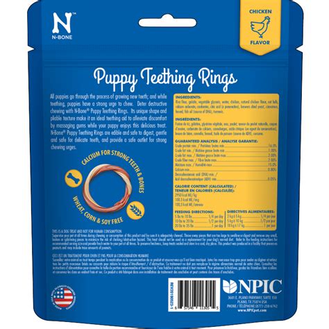 I try not to let her chew the teething rings on carpeted. N-Bone Puppy Teething Ring Chicken Flavor 3pk 102g Maddies ...