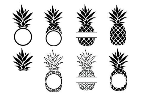 Download Pineapple svgPineapple vector graphic Pineapple cut files
