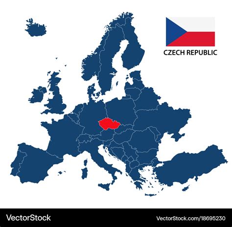 Map Of Europe Czech Republic Cities And Towns Map