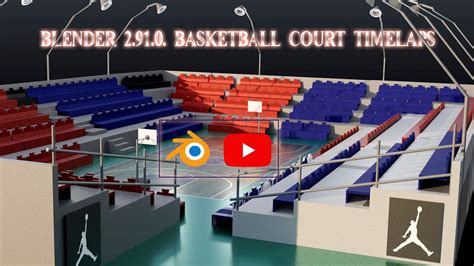 Blender Basketball Court Tuto Timelaps Youtube