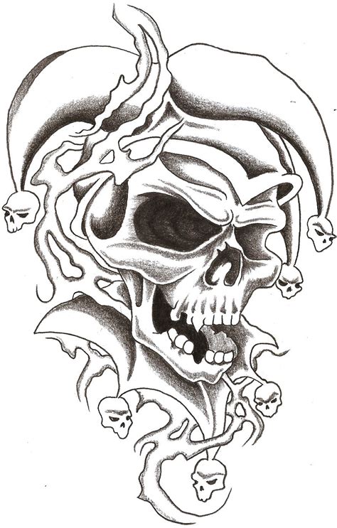 free evil skull tattoo designs download free evil skull tattoo designs png images free