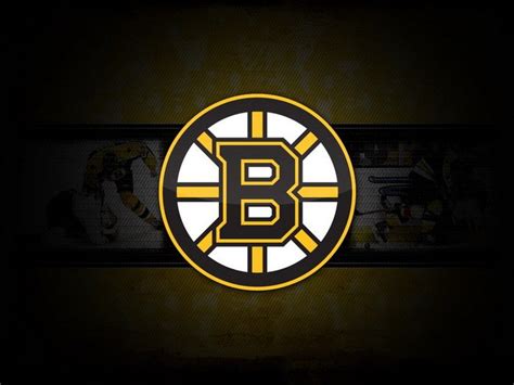 Boston Bruins Logo Nhl 32x24 Print Poster