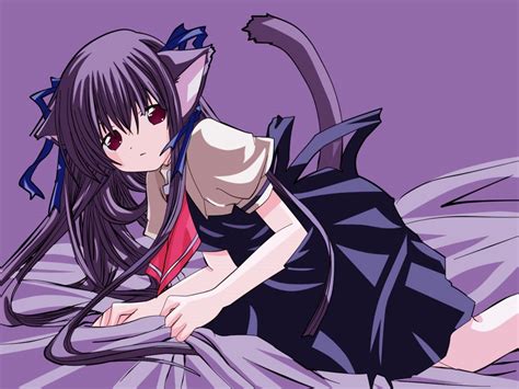 Collection by iamthesupremacy • last updated 10 weeks ago. The Anime World: Purple Anime Kitty Girl