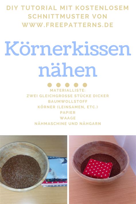 So funktioniert die schnittmuster datenbank: Körnerkissen nähen als Nähanfänger: Kostenlose ...