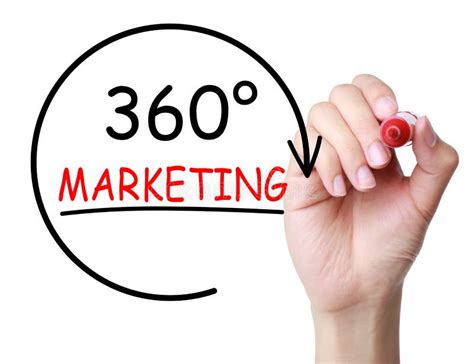 360 Degrees Marketing Concept Stock Photo Image Of Merchandise Goal