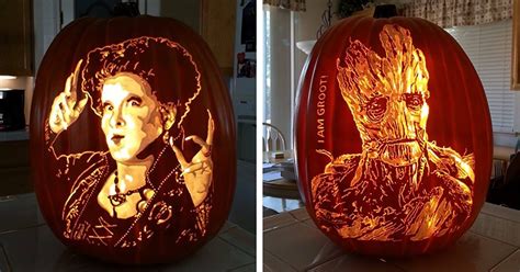 Artist Creates Pumpkin Carvings Inspired By Pop Culture Icons
