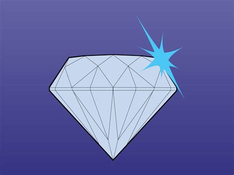 Sparkling Diamond Vector Vector Art And Graphics