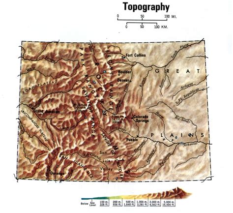 Topo Map Of Colorado Goimages Buy