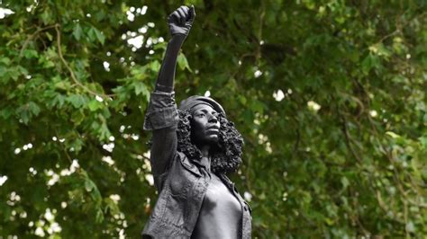 British Slave Trader Statue Replaced By Sculpture Of Black Lives Matter
