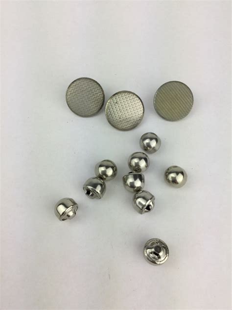 Vintage Assortment Silver Tone Metal Buttons Etsy
